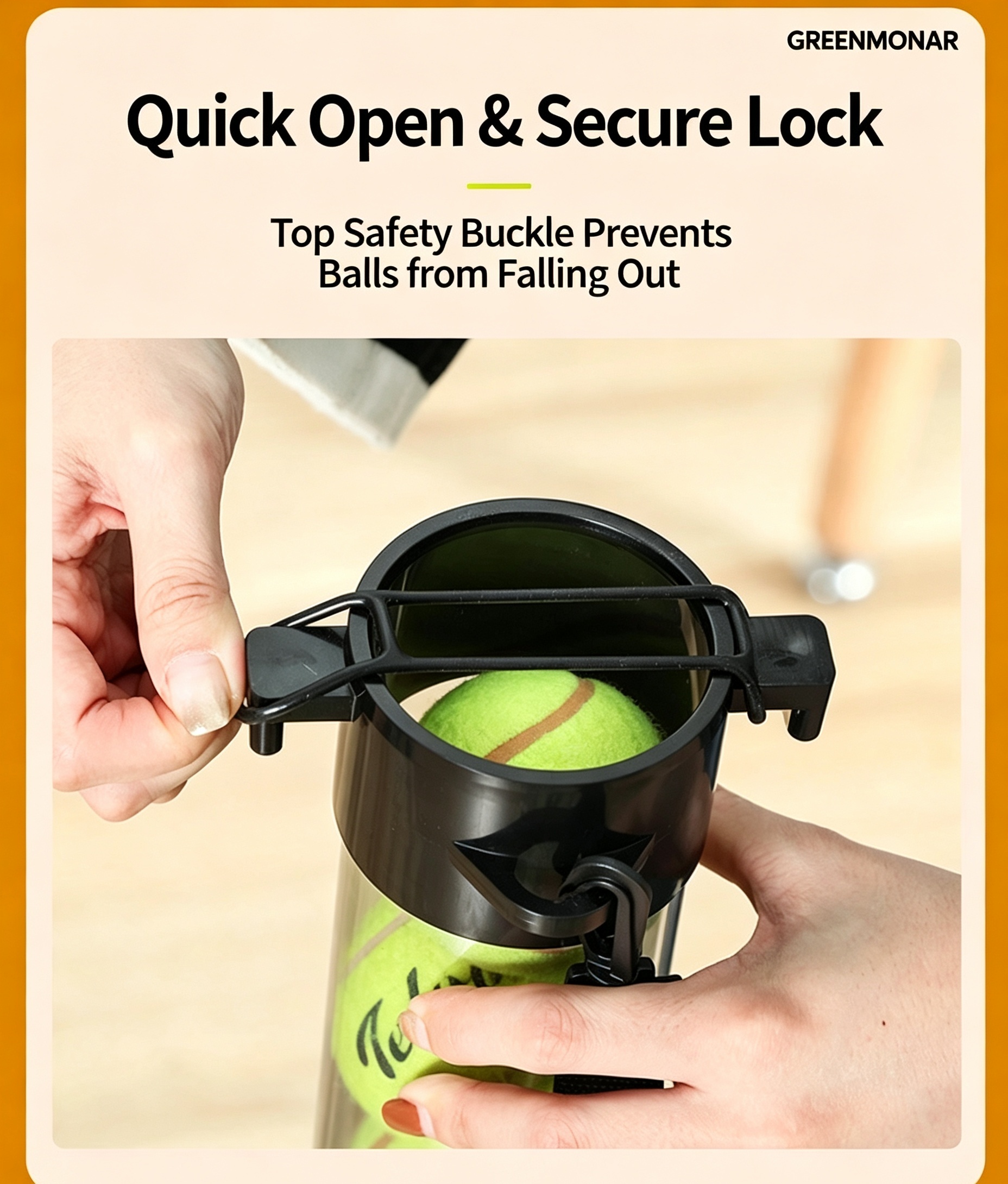 Portable Tennis Ball Collector Tube – Holds 15 Balls