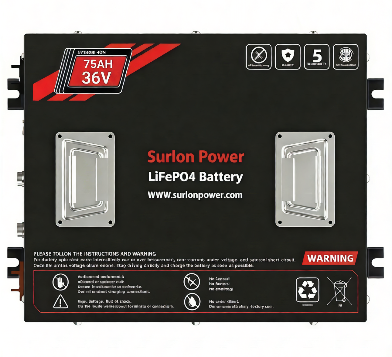 Surlon Power LFP |  Lithium Golf Cart Battery 36V 75Ah
