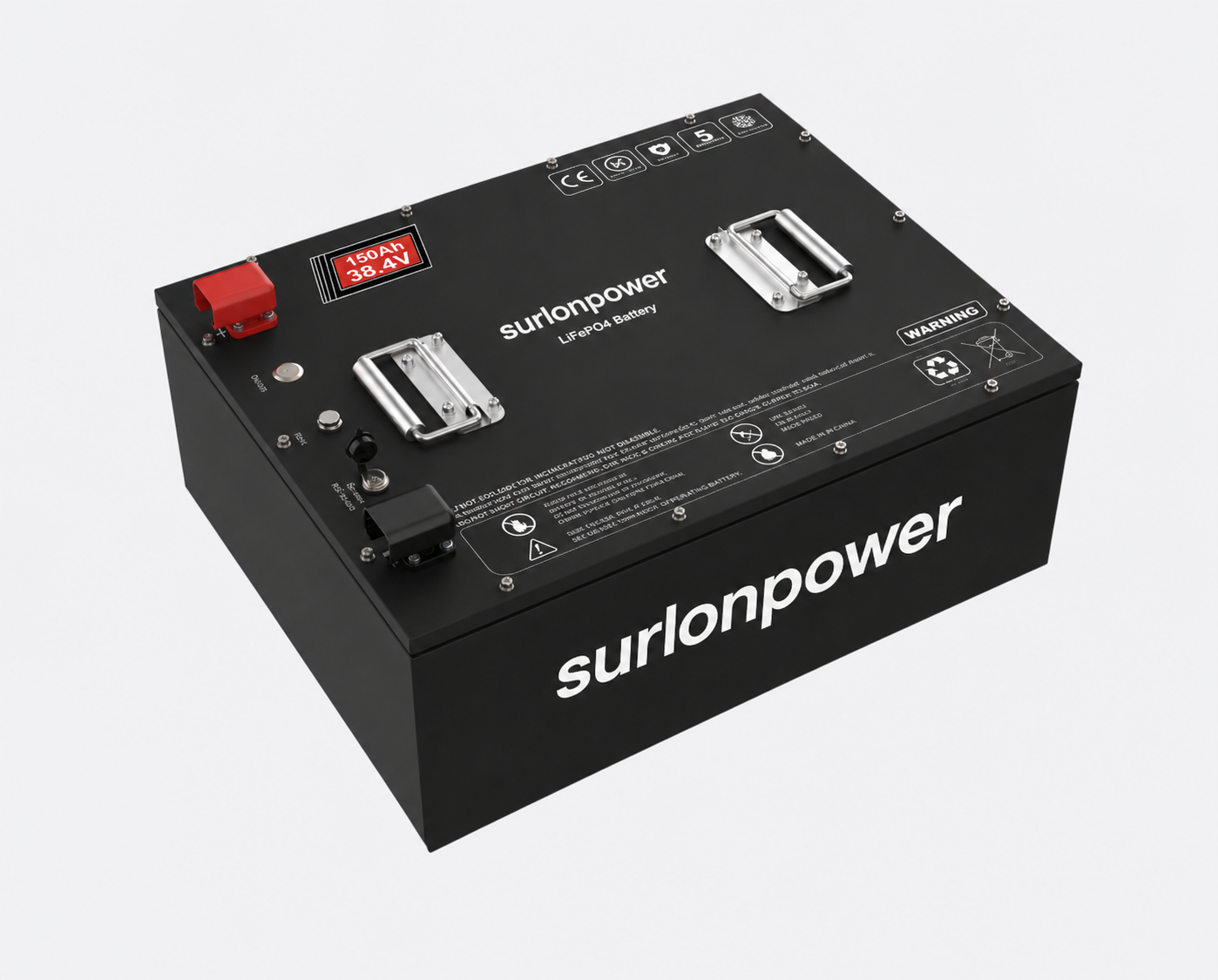 Discover the surlonwpeor 36V 150Ah LiFePO4 floor scrubber battery with 5,760Wh energy, IP65 protection, fast charging, long cycle life, and intelligent BMS.