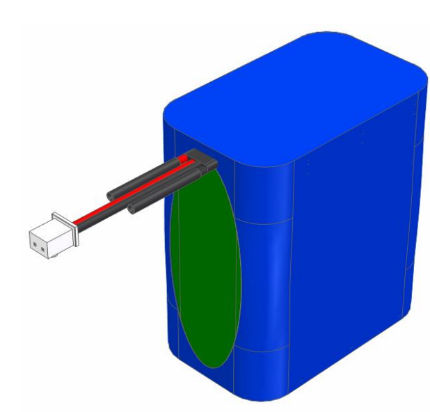 7.2V 7.8Ah NCM lithium battery pack with 56.16Wh energy, 2S3P configuration, PVC packaging, integrated protection, and up to 1,000 cycles. Custom voltage, size, connectors, and wiring available.