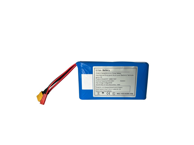 25.2V 2Ah custom NCM lithium battery pack with 18650 7S1P cell configuration