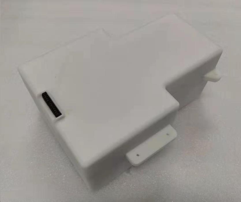 25.2V 18.2Ah 18650 7S7P NCM lithium battery pack with white plastic enclosure, mounting flanges and recessed multipin interface