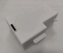 25.2V 18.2Ah 18650 7S7P NCM lithium battery pack with white plastic enclosure, mounting flanges and recessed multipin interface