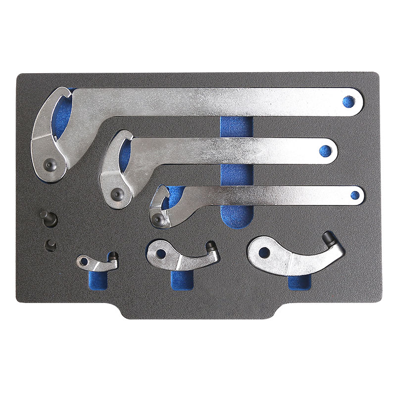 8-piece Hook Wrench Set 35 - 120 mm