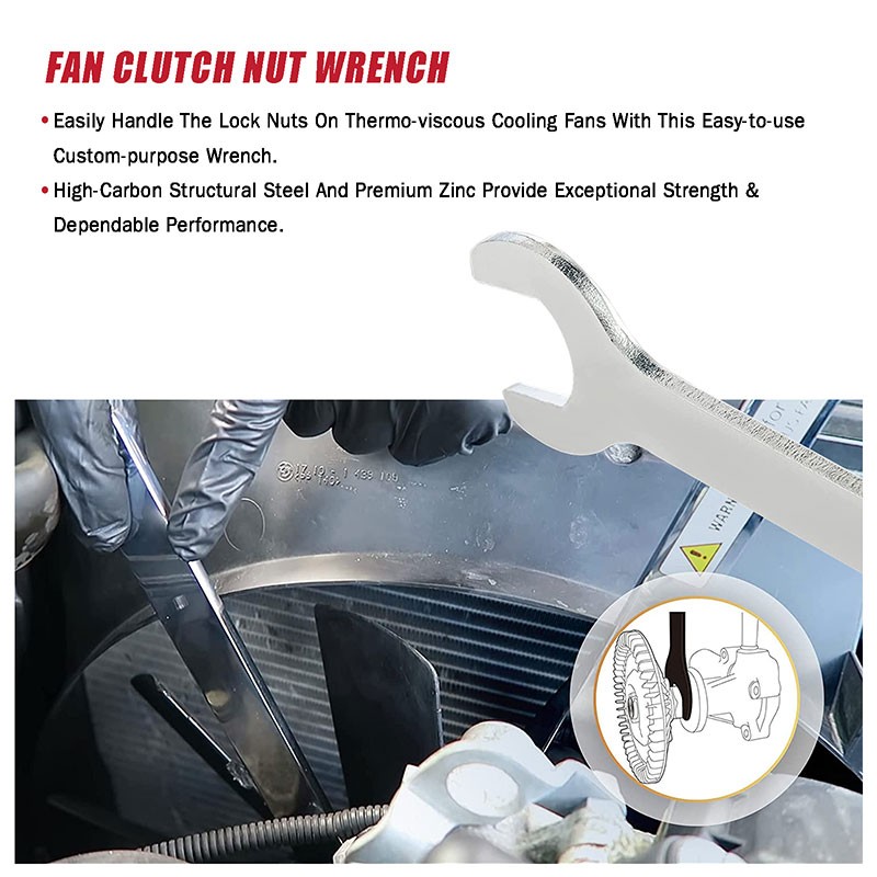 BMW 32mm Fan Clutch Nut Wrench Water Pump Holder Removal Tool Kit