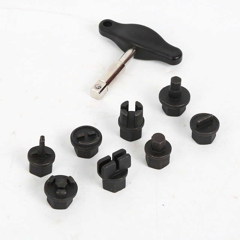9pcs 3/8" Oil Service Special Profile Set for Plastic Oil Drain Screws
