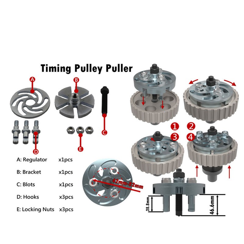 Adjustable Timing Pulley Puller