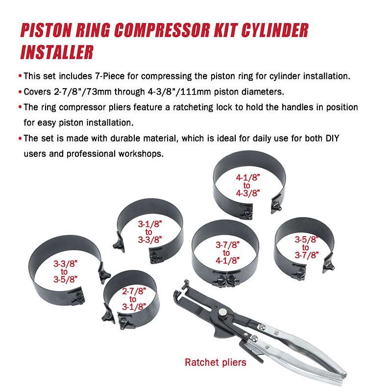 Piston Ring Service Tool Set