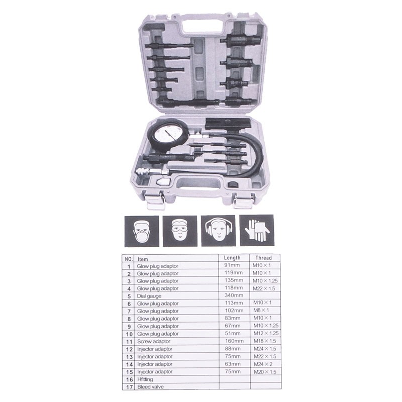 Diesel Engine Compression Tester Kit