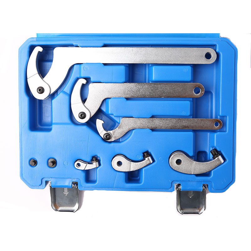 8PCS Hook Wrench Set, 35 - 120 mm