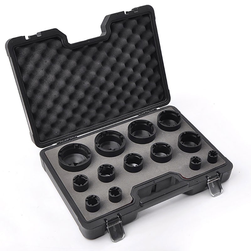 13PCS Special Socket Set with Inside Tooth for Grooved Nuts