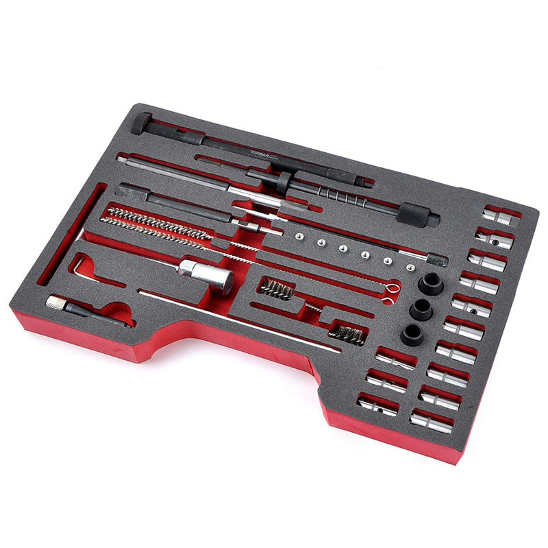 35PCS Diesel Injector Seat Cutter Set and Manhole Cleaning Set