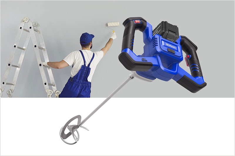 18V Li-ion Cordless Brushless Mixer (Big plastic handle)