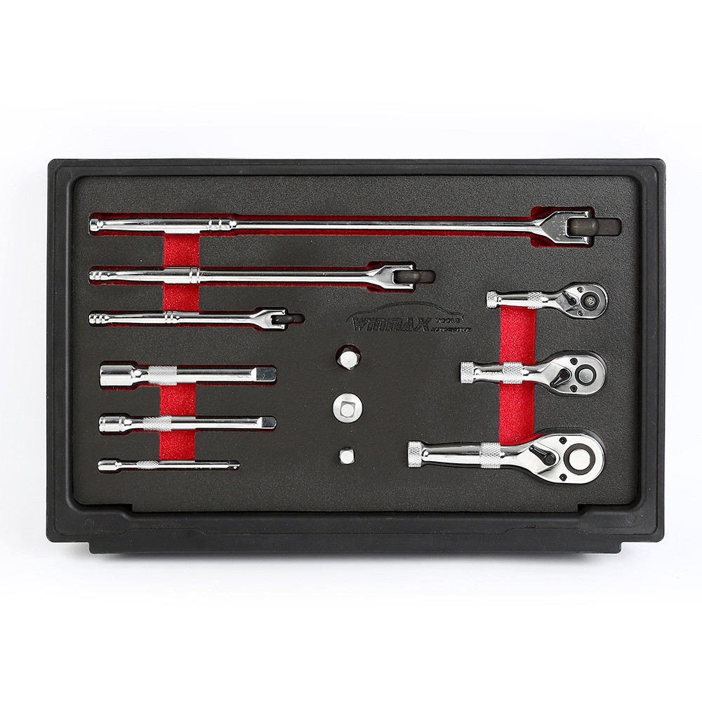 12PCS Stubby Ratchet,Flexible Bar with Accessories