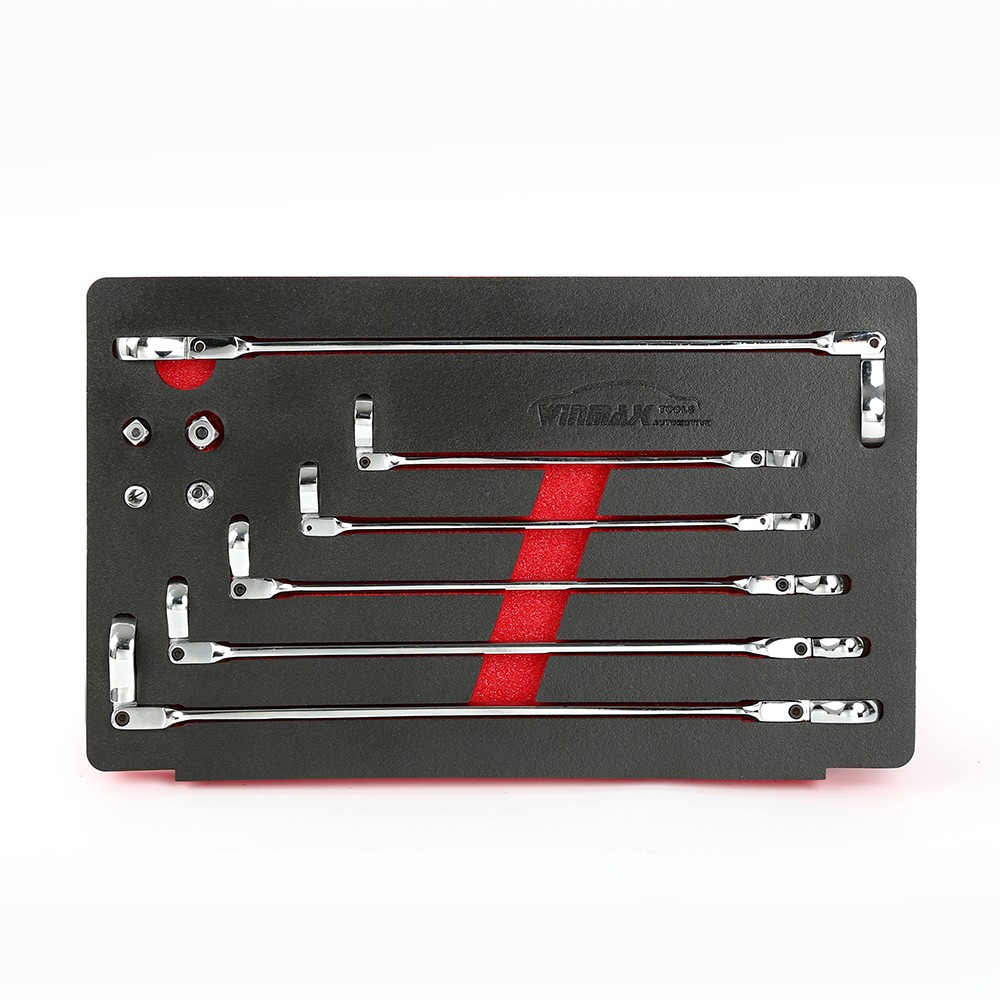 10PCS Flexi-head Ratchet Spanner Set