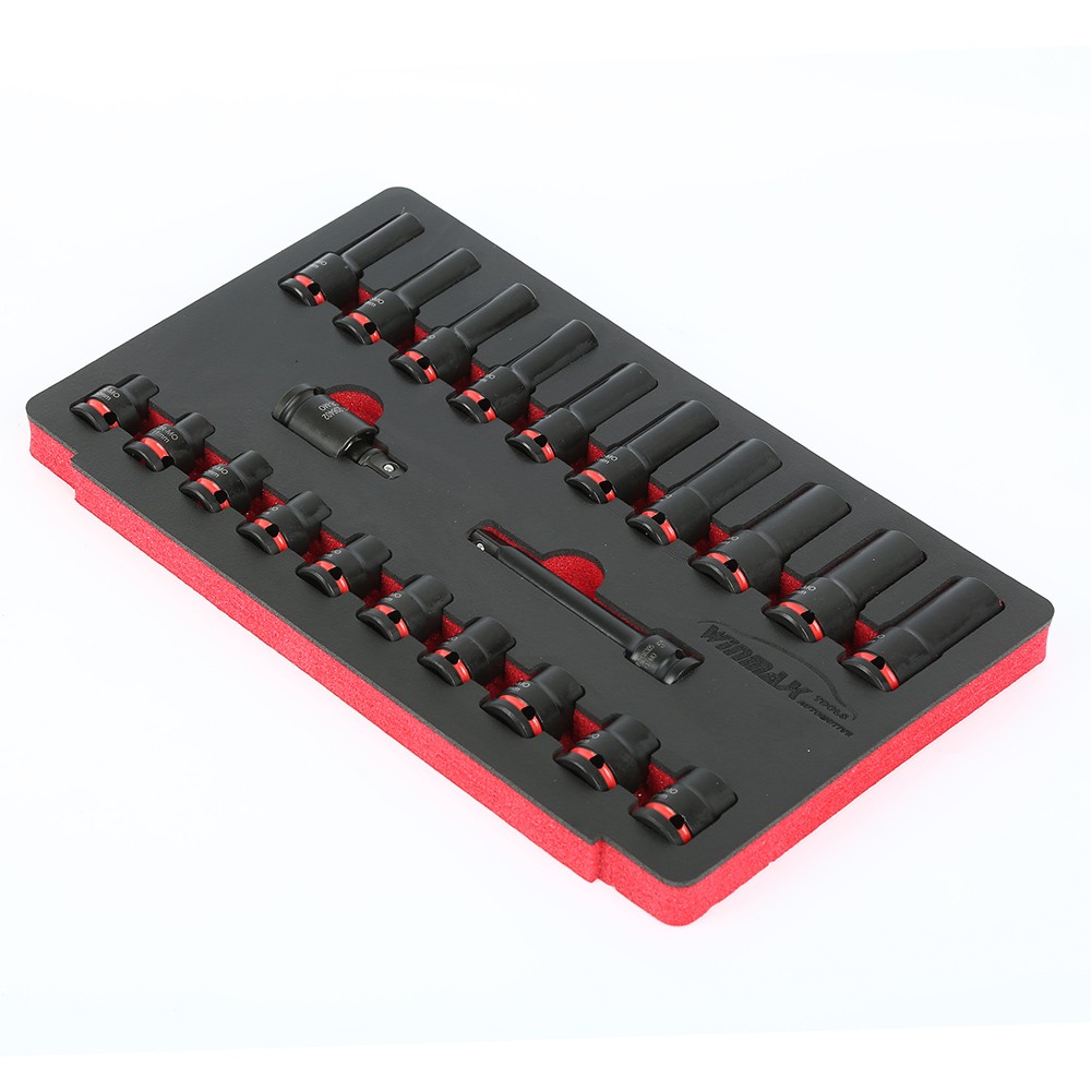 22PCS 1/2"DR Impact Socket Set
