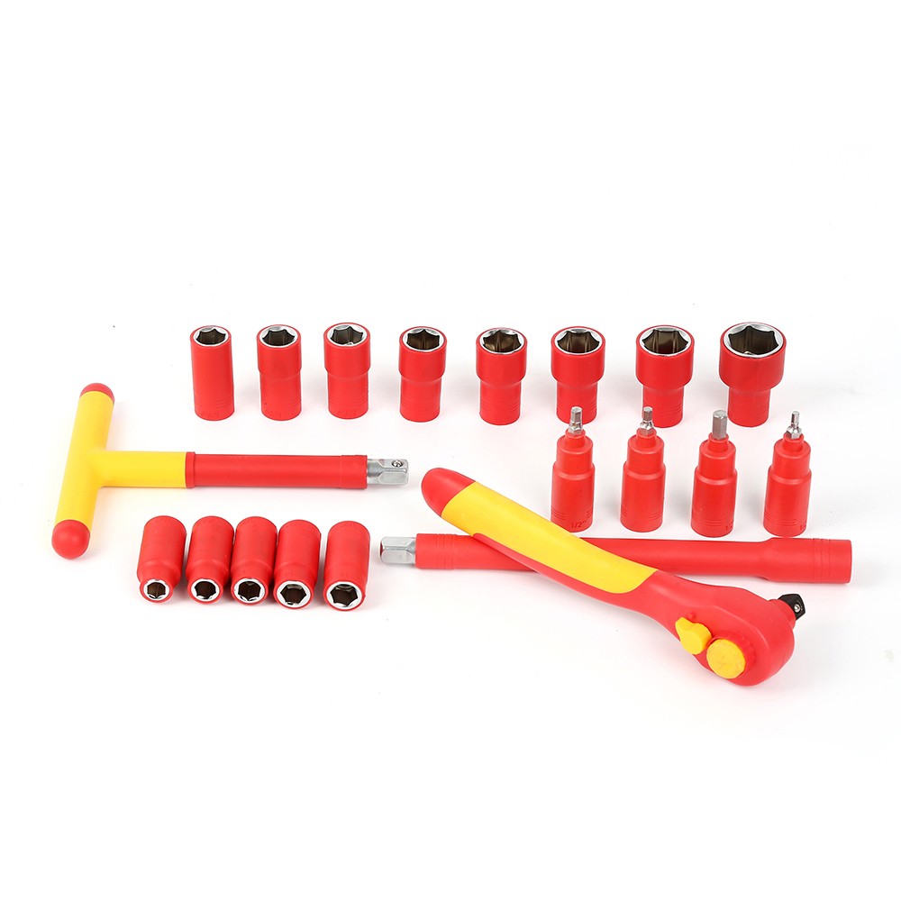 20PCS VDE Insulated Tool Set | 1/2" Sockets & Wrench