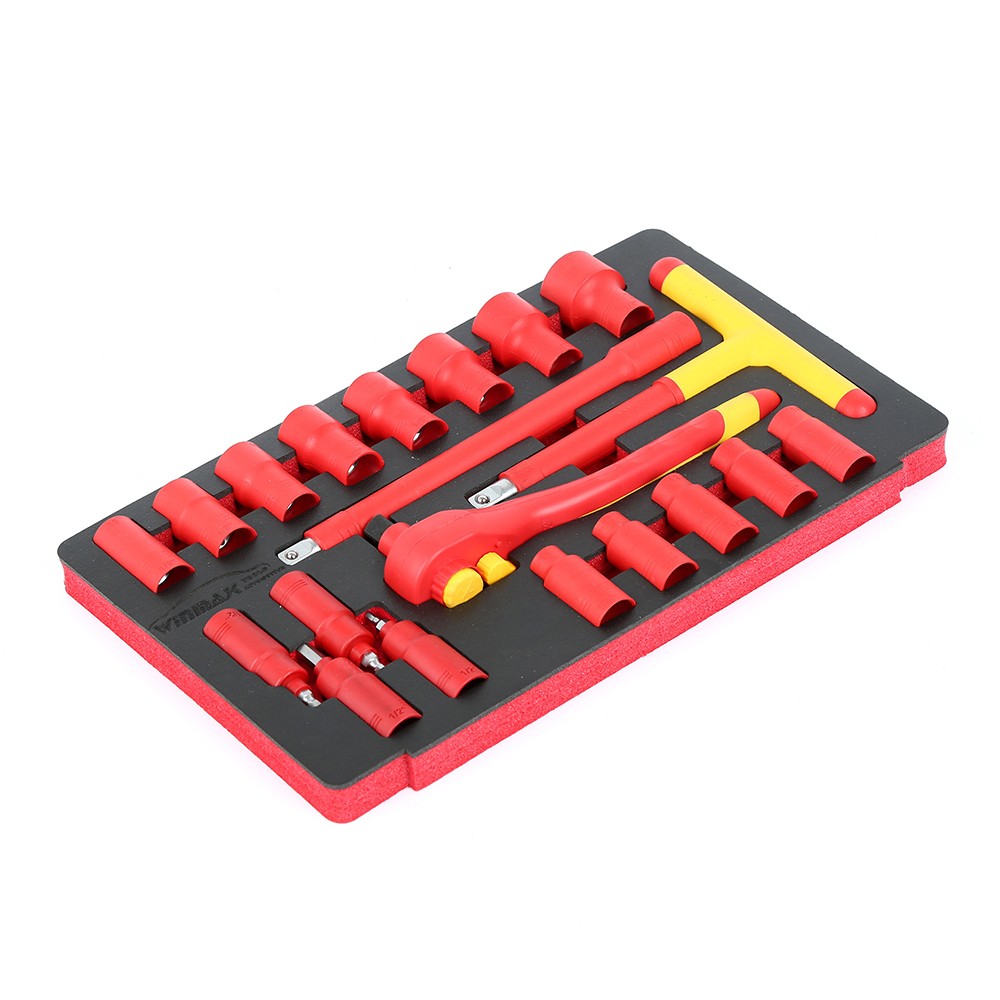 20PCS VDE Insulated Tool Set | 1/2" Sockets & Wrench