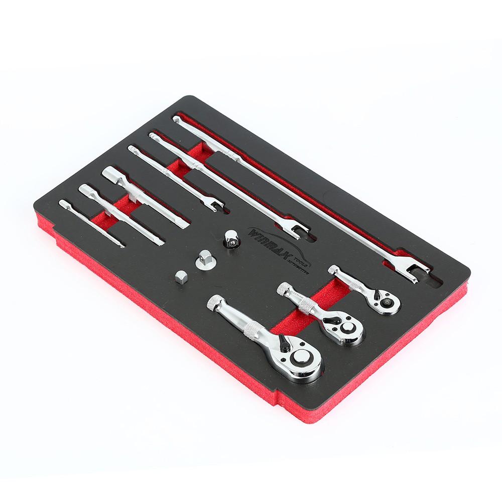 12PCS Stubby Ratchet,Flexible Bar with Accessories