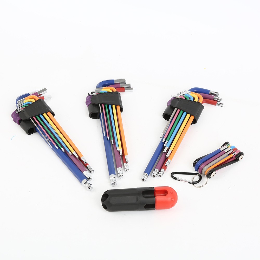 4套彩色内六角扳手组套（公英制）