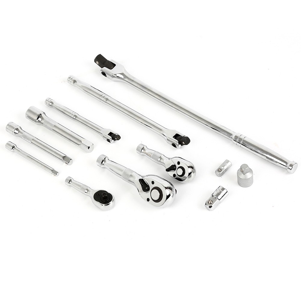 12PCS Stubby Ratchet,Flexible Bar with Accessories
