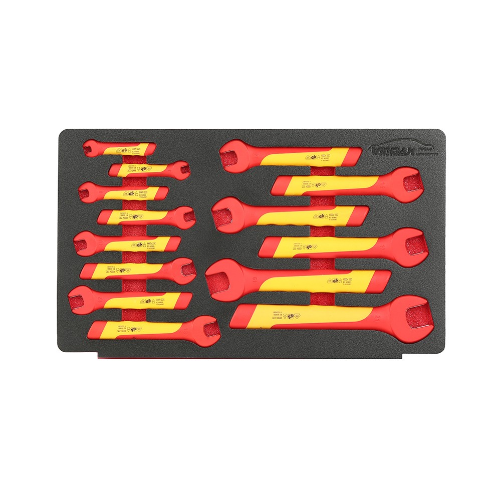 14PCS VDE Insulated Open Ended Spanners Set