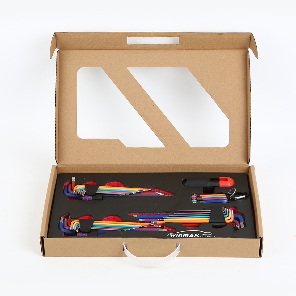 4套彩色内六角扳手组套（公英制）