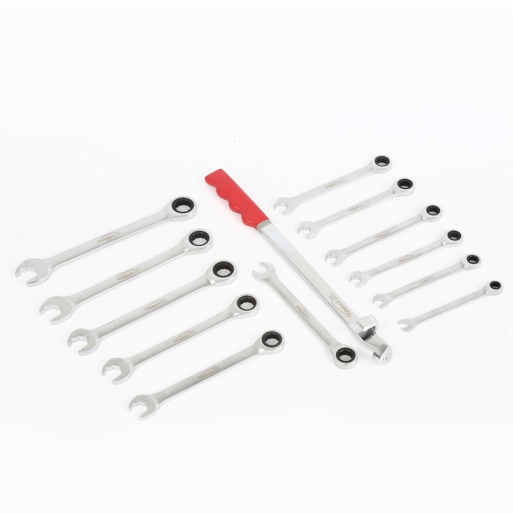 13PCS Combination Ratchet Wrench with 15inch Wrench Extender