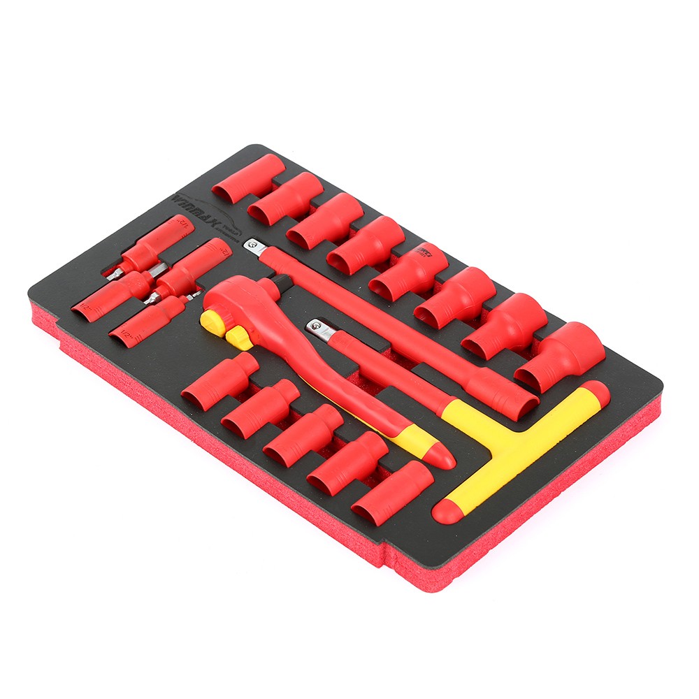 20PCS VDE Insulated Tool Set | 1/2" Sockets & Wrench