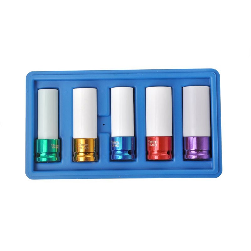 5pcs 1/ 2 inch Wheel Nut Socket Set