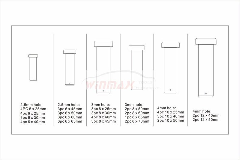 Fastening Bolt Set 60 Piece