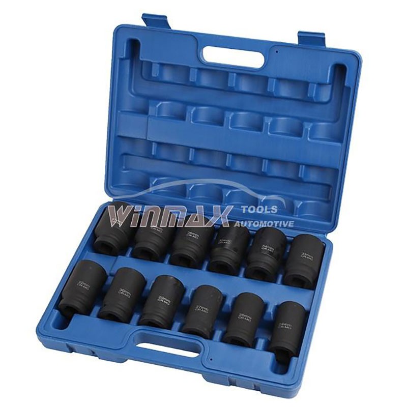 12PC 3/4"DR 80mm length Deep Impact Socket Set