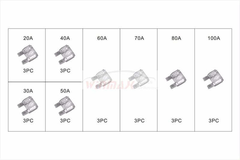 24pcs Automotive Maxi Fuse Set