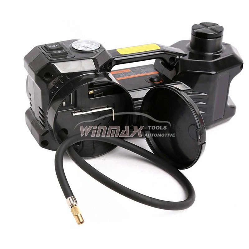 2 in 1 Car repair-Hydraulic Floor Jack /Tire Inflator Gauge