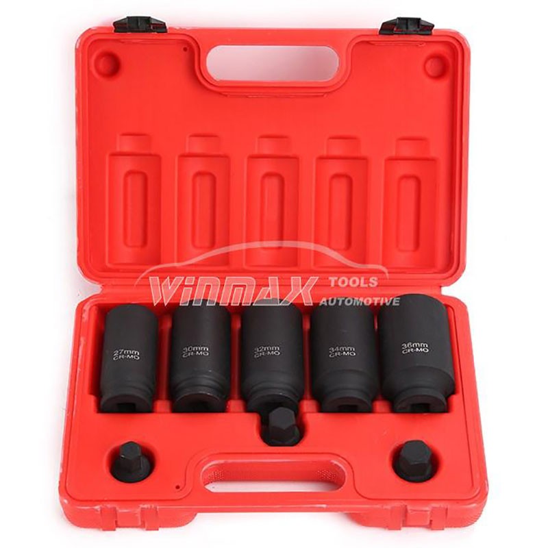 8PC 1/2"DR Deep Axle Nut Impact Socket Set