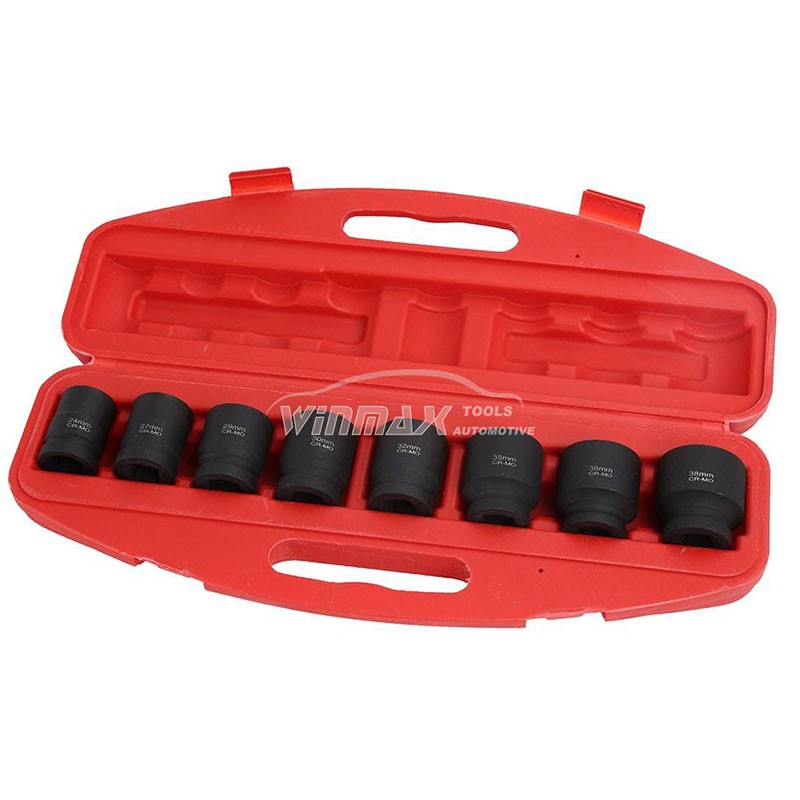 8件套3/4"DR短汽动套筒