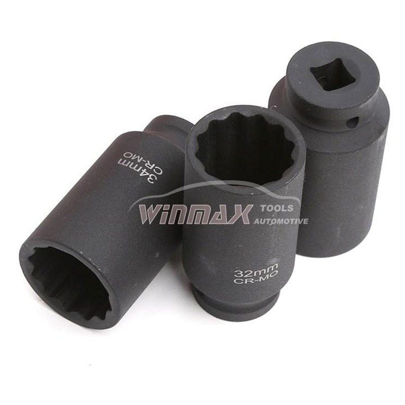 8PC 1/2"DR Deep Axle Nut Impact Socket Set