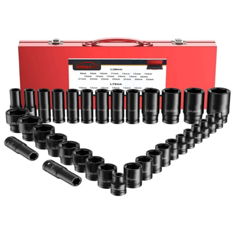 35件套1/2"DR气动套筒