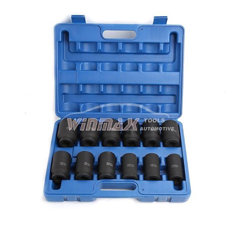 12PC 3/4"DR 80mm length Deep Impact Socket Set