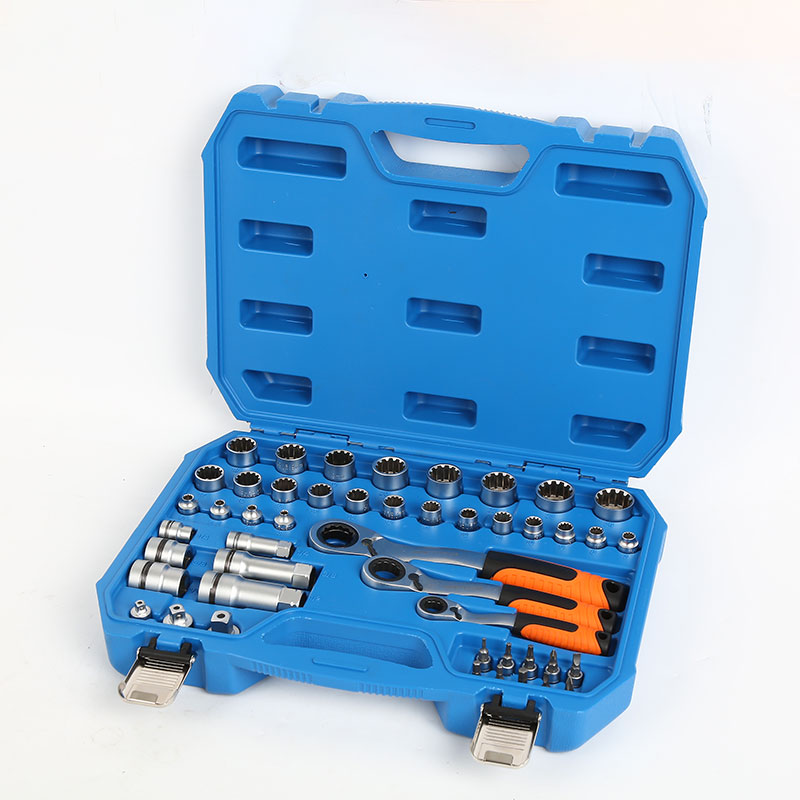 47Pcs 1/4" 3/8" 1/2" Go Through Socket Set