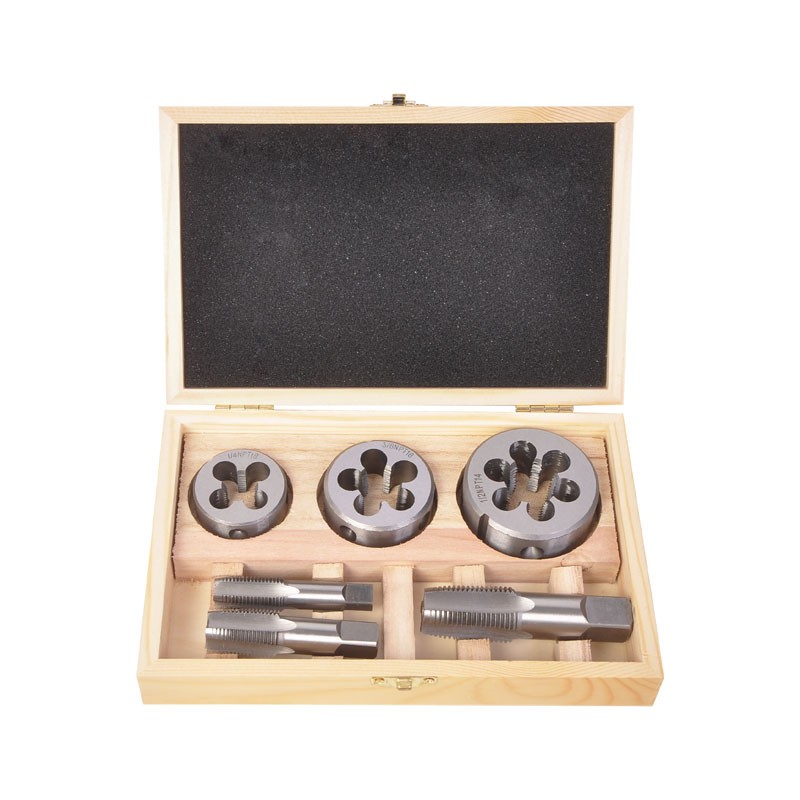 6 Pcs Pipe Tap & Die Set