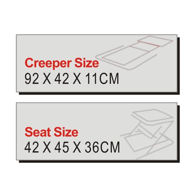 36 Inch Foldable Z Creeper Seat