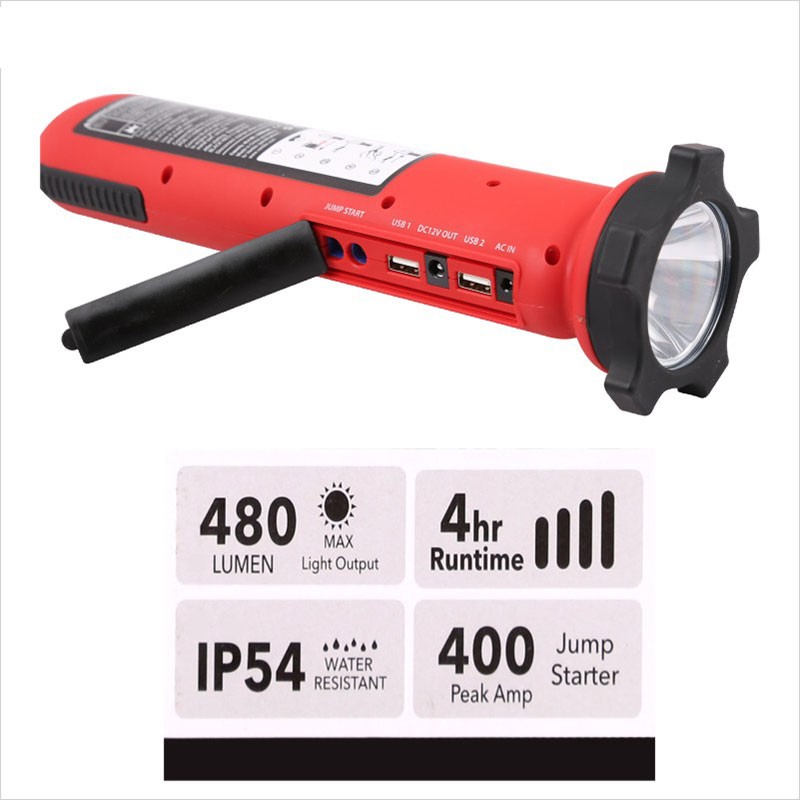 Multi-function LED Work Light(5 IN 1) / Jump Starter / Power bank