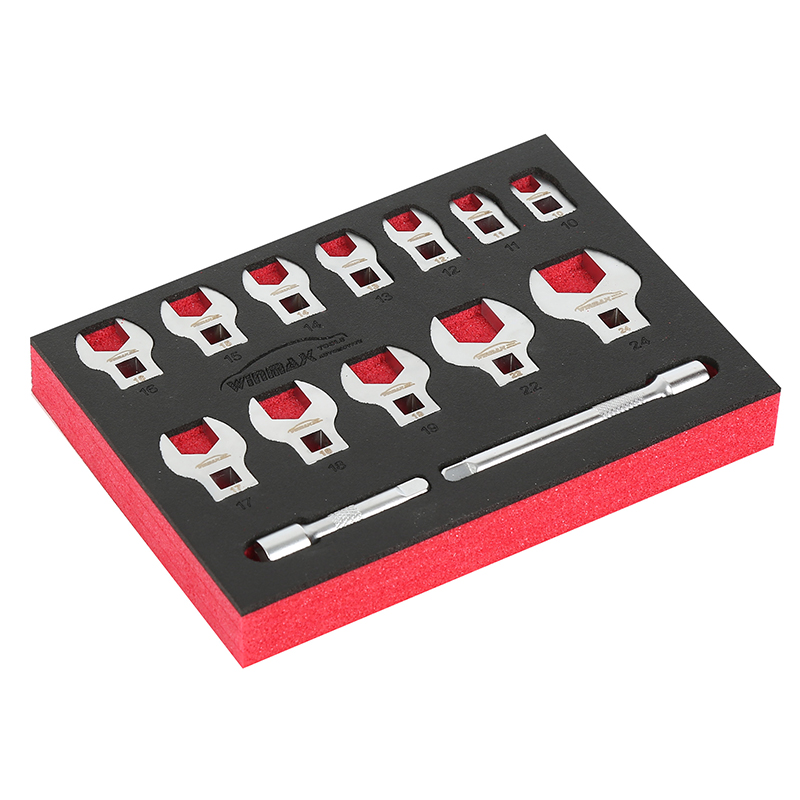 14件套V口牛角扳手头-公制