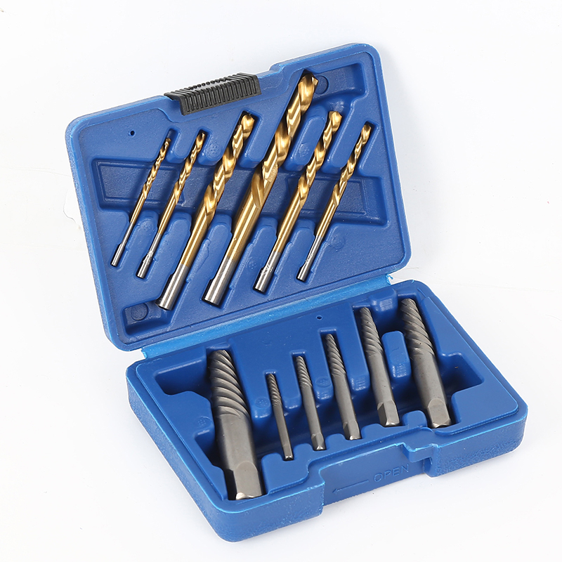 12pc Screw Extractor | Right Hand Cobalt Drill Bit Set Easy out Broken Bolt
