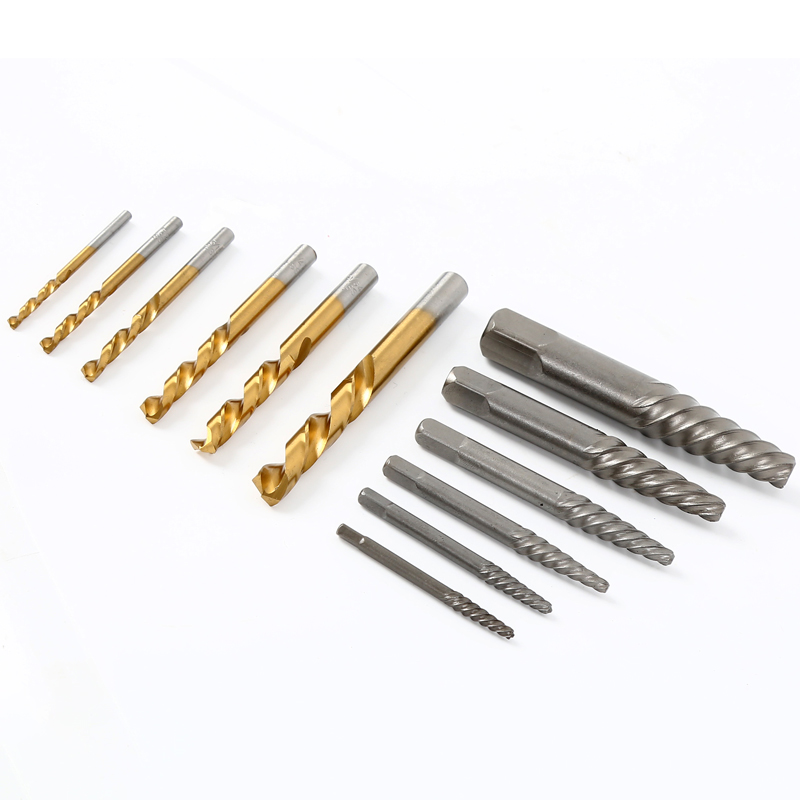 12pc Screw Extractor | Right Hand Cobalt Drill Bit Set Easy out Broken Bolt