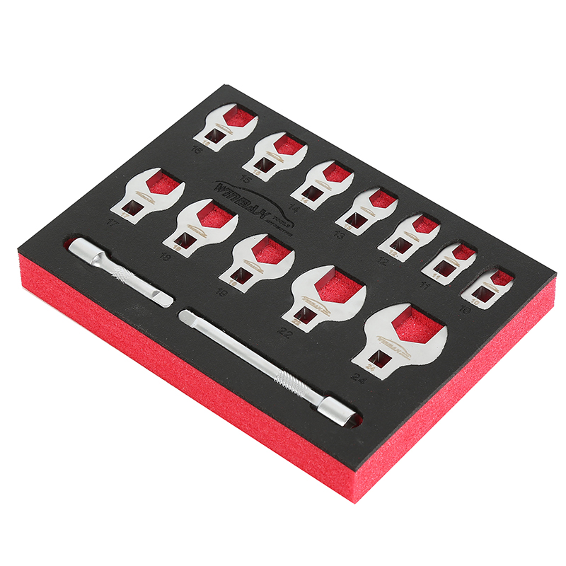 14件套V口牛角扳手头-公制