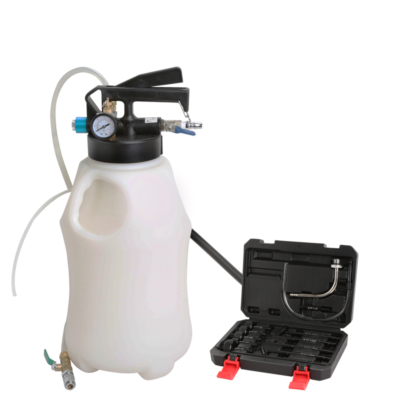 Two Way Penumatic Air Engine Transmission Gear Atf Oil Extractor & Refilling Dispenser W/ Atf Adapters Tool Kit