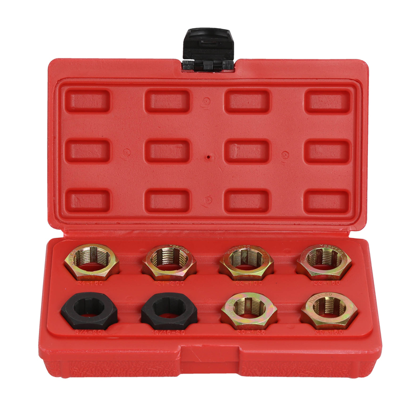 8 Piece Axle Spindle Rethreading Set