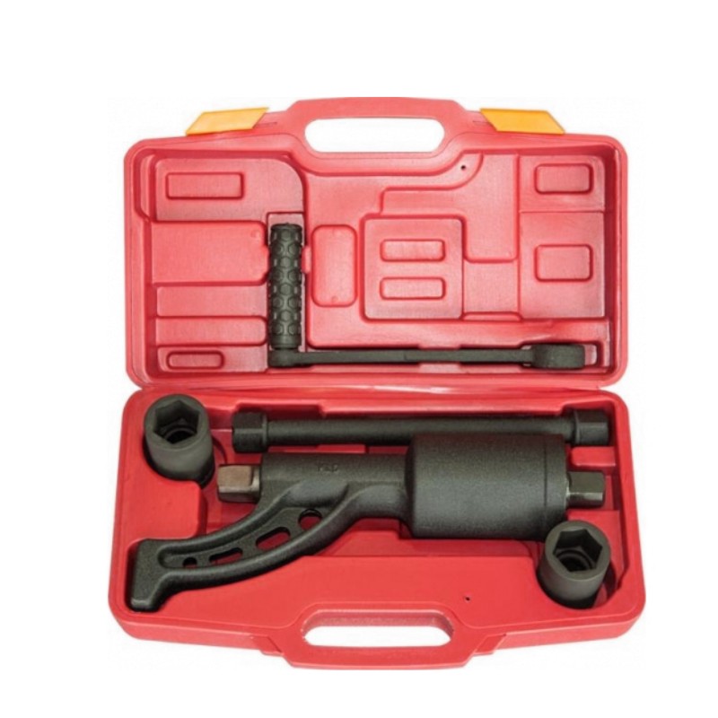 Longer Type Manual Torque Tire Wrench with 32, 33MM CRV Sockets